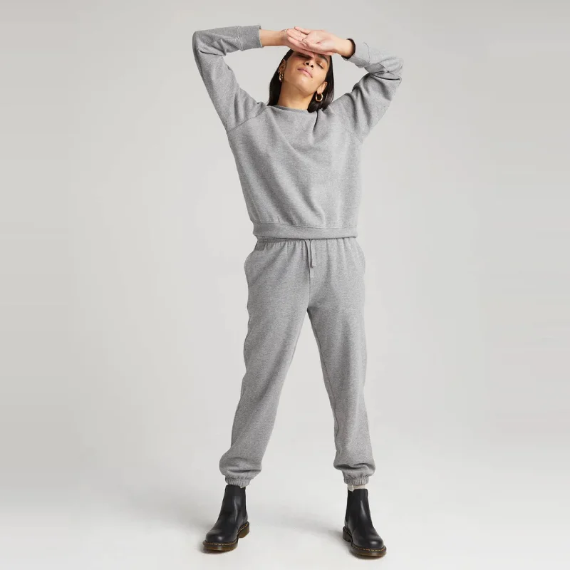 You'Ll Love Us Because Recycled Fleece Sweatpants (Heather Grey)