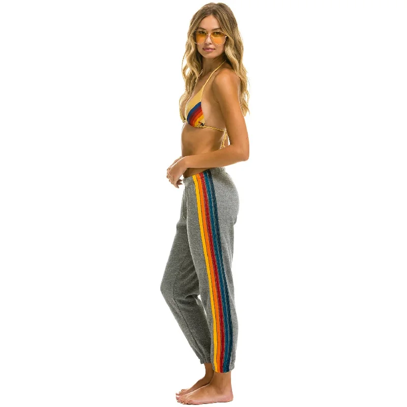 Exclusive Deals Online 5 Stripe Sweatpant (Heather Grey)