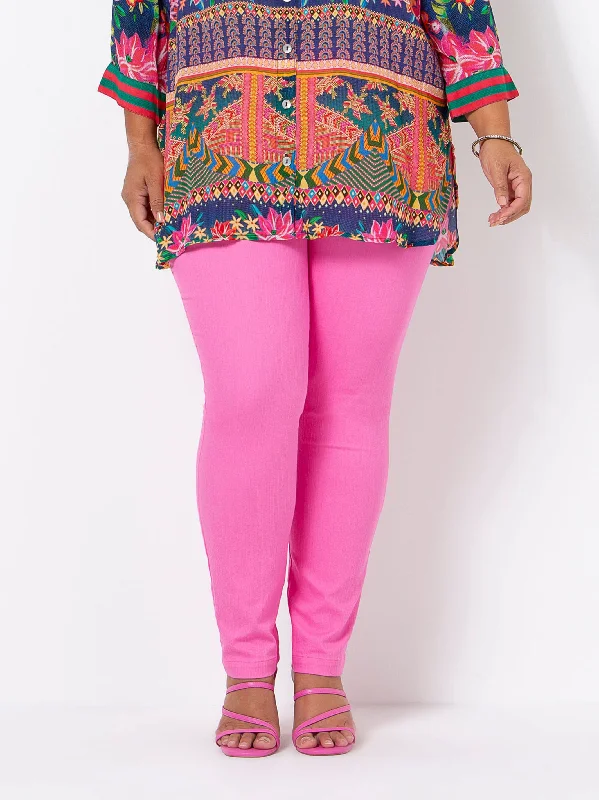 Seasonal Picks Peony Pink Stretch Jean