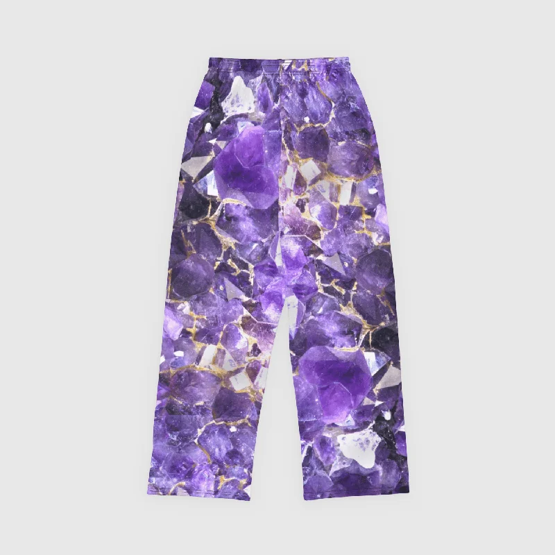 Sophisticated Street Style Offers Amethyst Aura Lounge Bottoms