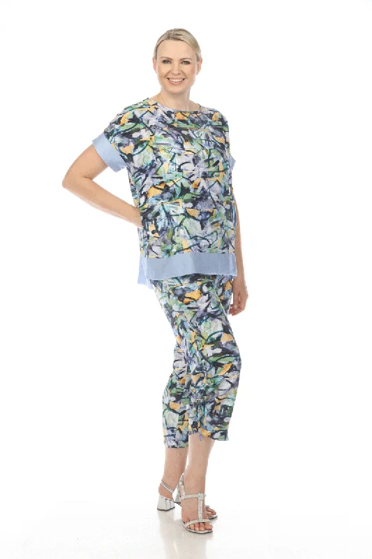 Catch Every Fashion Trend Terra Abstract Floral Ankle Pant