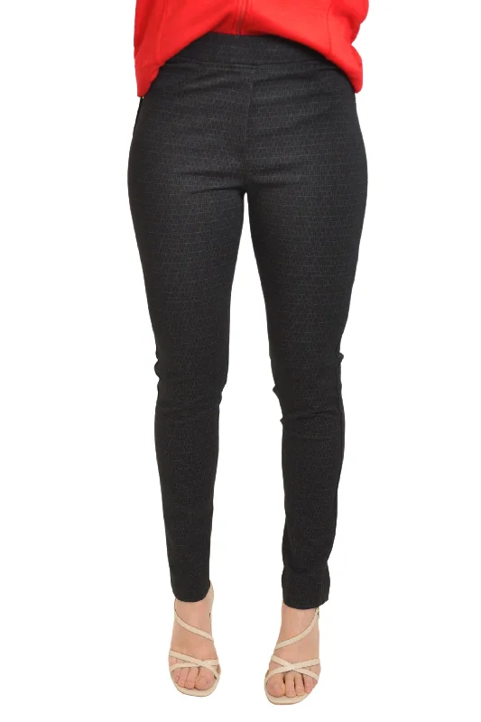 Sophisticated Style Offers CLASSIC WAISTBAND PRINT PANT - W23142