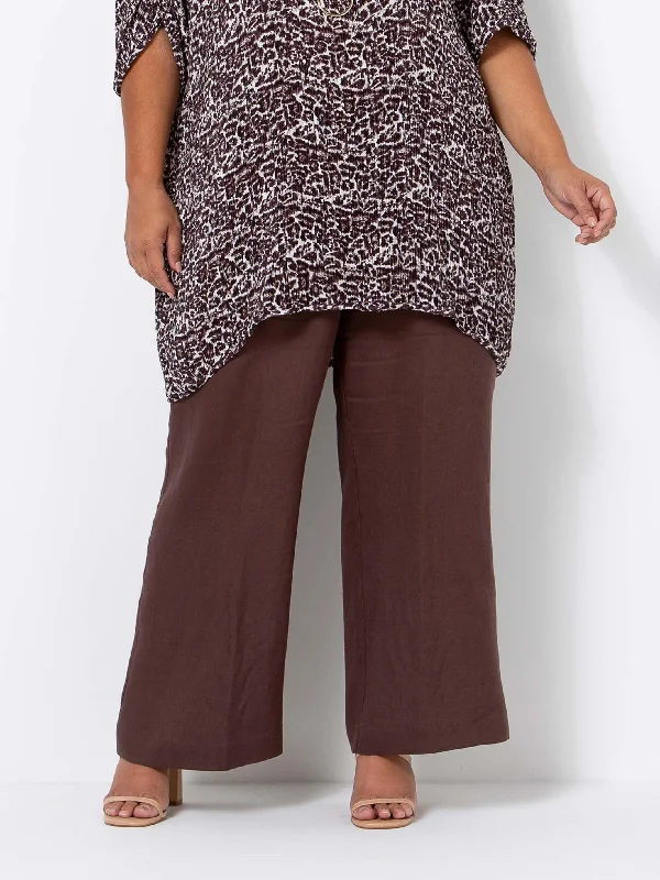 Ride The Style Wave Cocoa Linen Pant