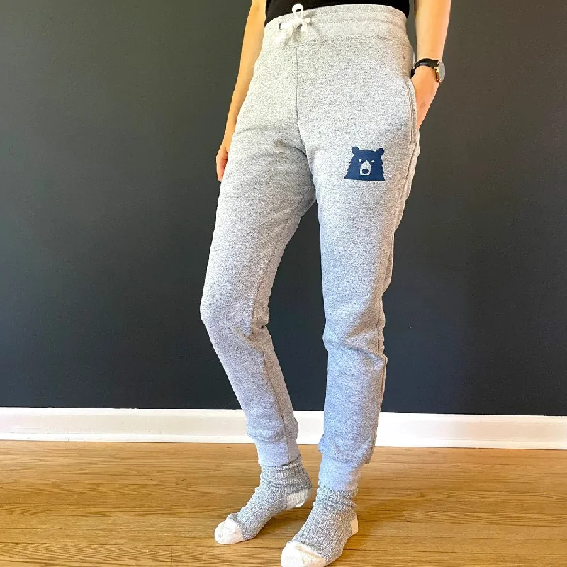 The Latest Fashion Trends Slim Fit Sweatpants (Ash Marl + Navy)