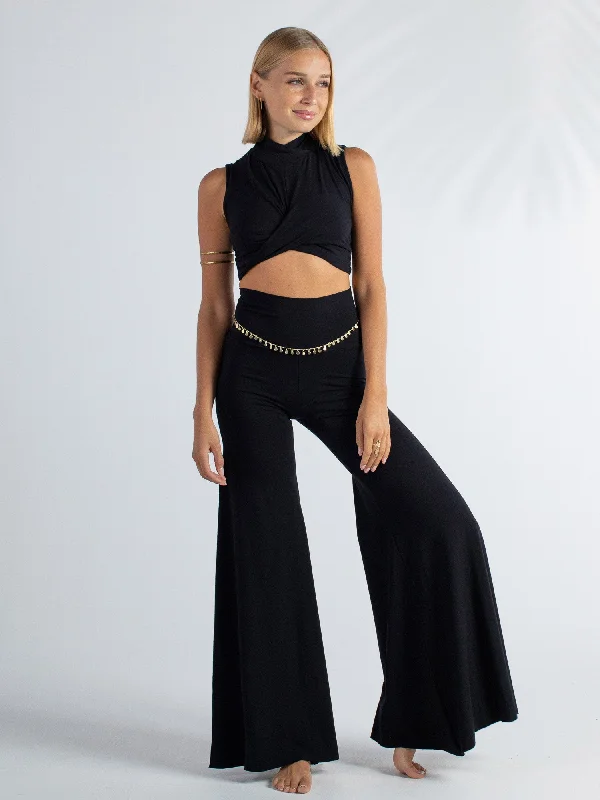 Flash Sale Starts Juno Slit Pant - Black Onyx