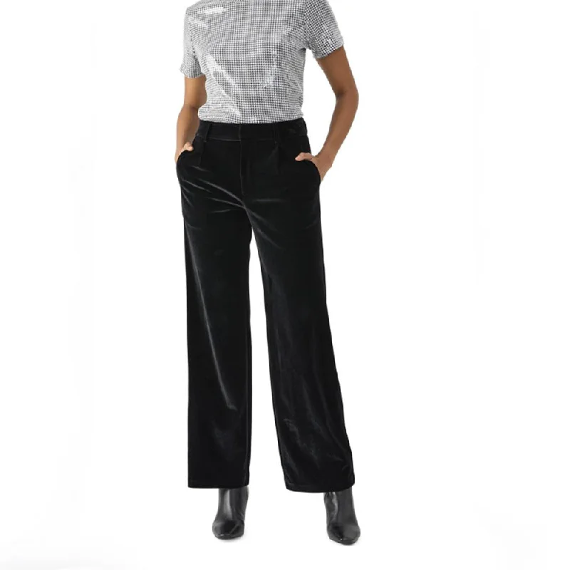 Stylish Looks Faye Velvet Trouser (Black)