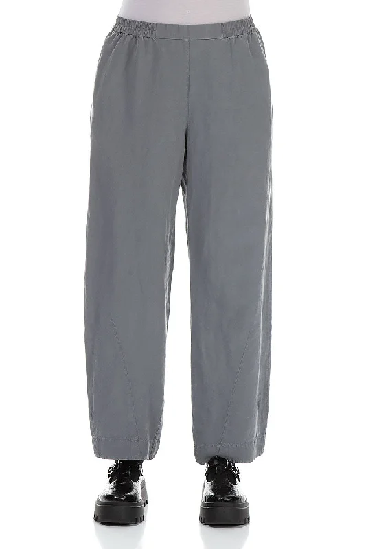 Huge Markdowns Straight Iron Silk Linen Trousers