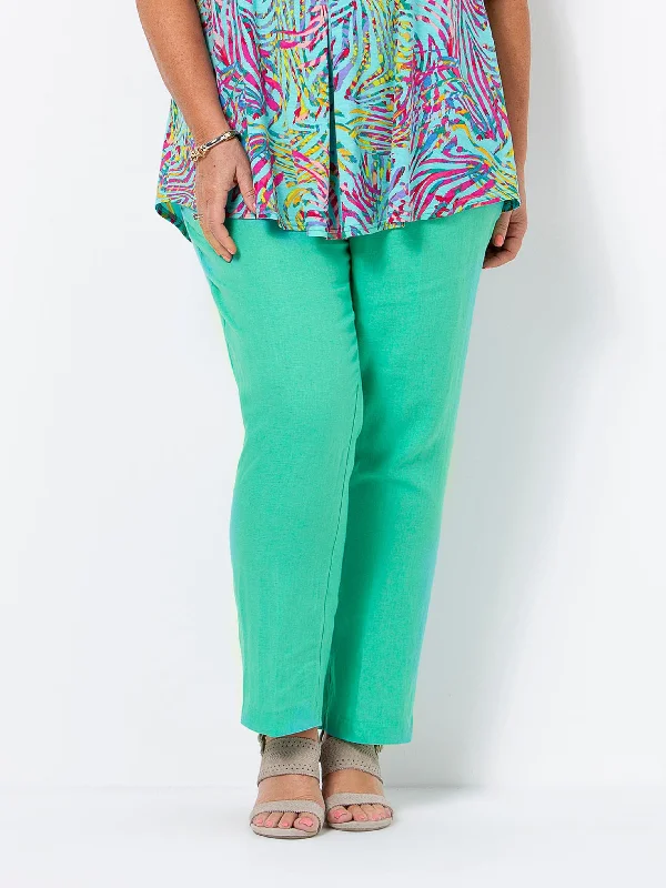 Style Without Limits Florida Slim Leg Linen Pant