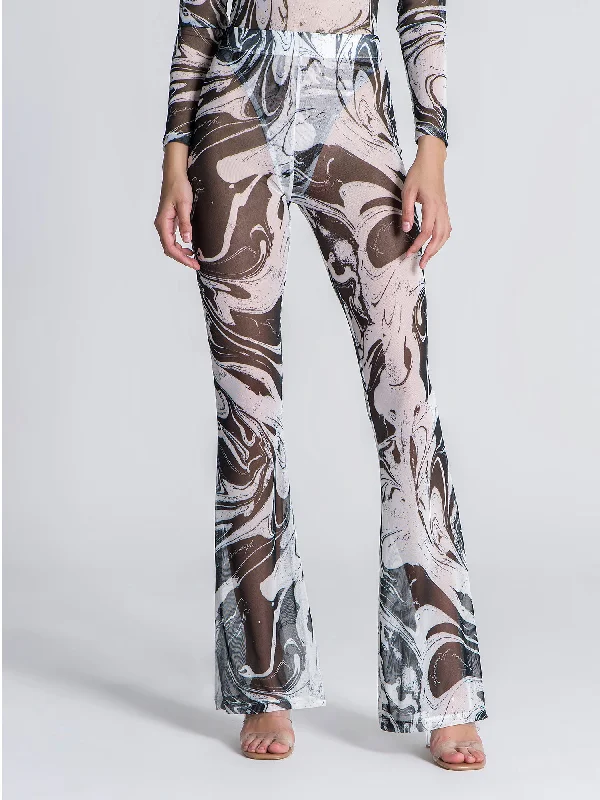 Sophisticated Fashion White Blurred Lines Pants