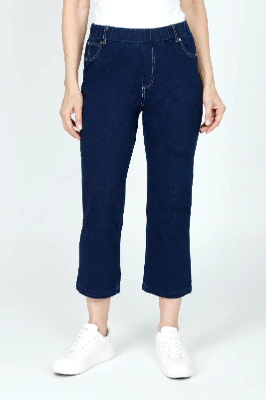 Relaxed Style Lolo Luxe Jean Terry Crop with Pockets