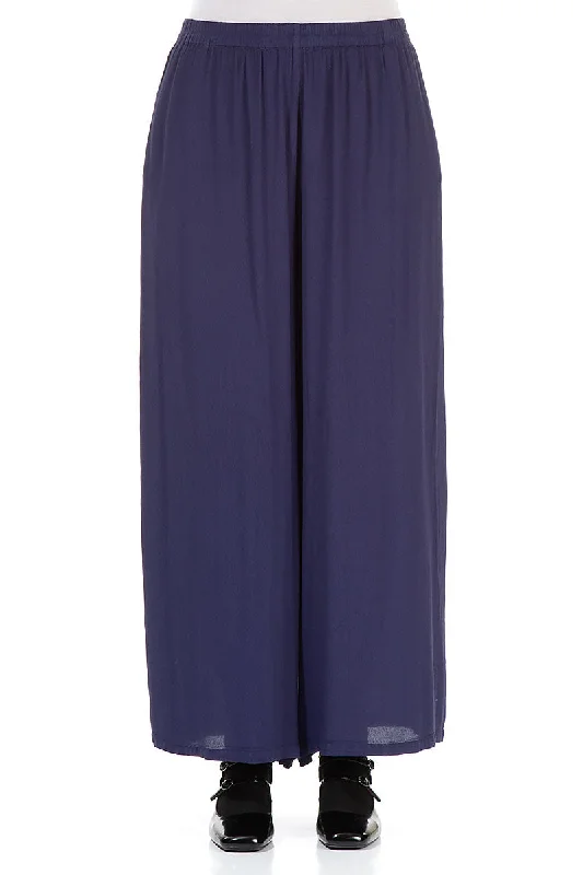 Limited Stock, Big Sale Wide Amethyst Viscose Trousers