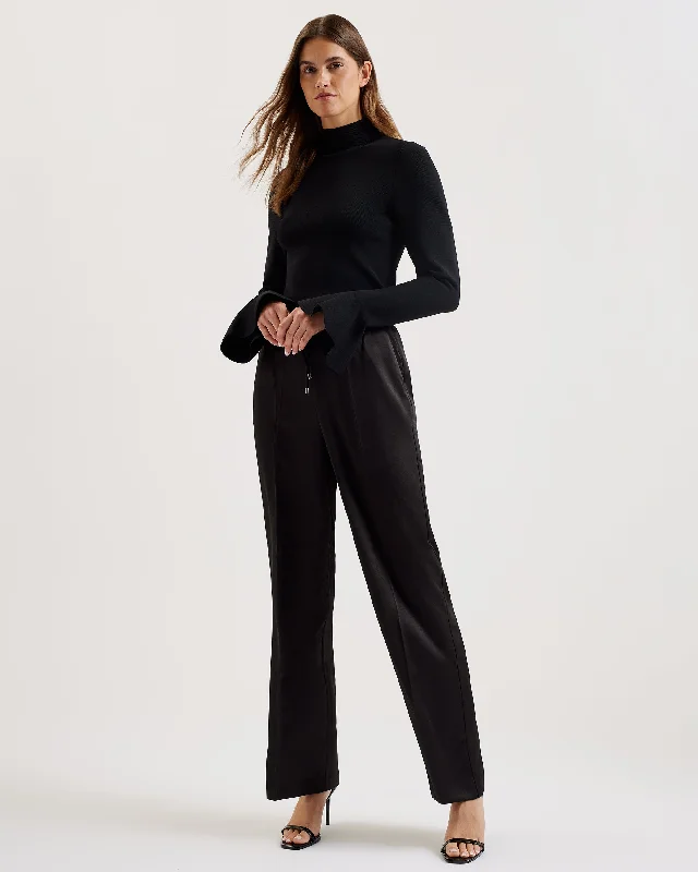 Explore What'S New Umaibo Satin Wide Leg Jogger Black