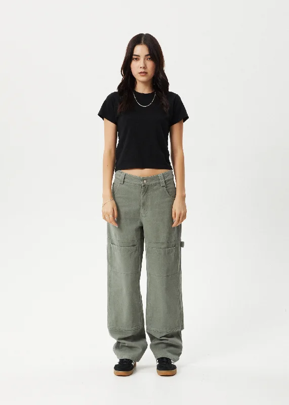 Trendy Fashion Sale AFENDS Womens Moss - Carpenter Pants - Olive