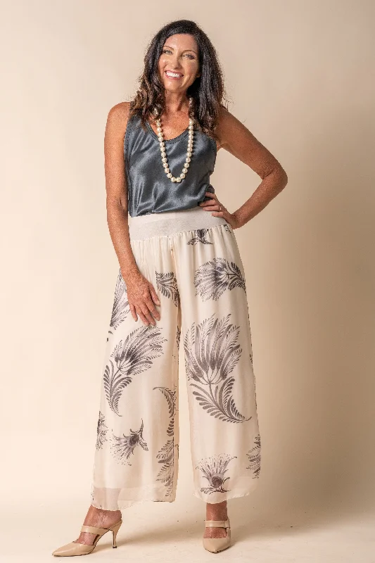 Cool Prices Lucia Silk Pants in Latte