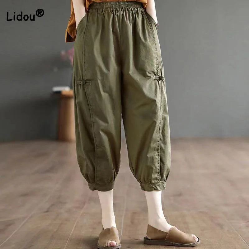 Unleash Your Trendy Side Women's Harem Pencil Fashion Designer Office Pants