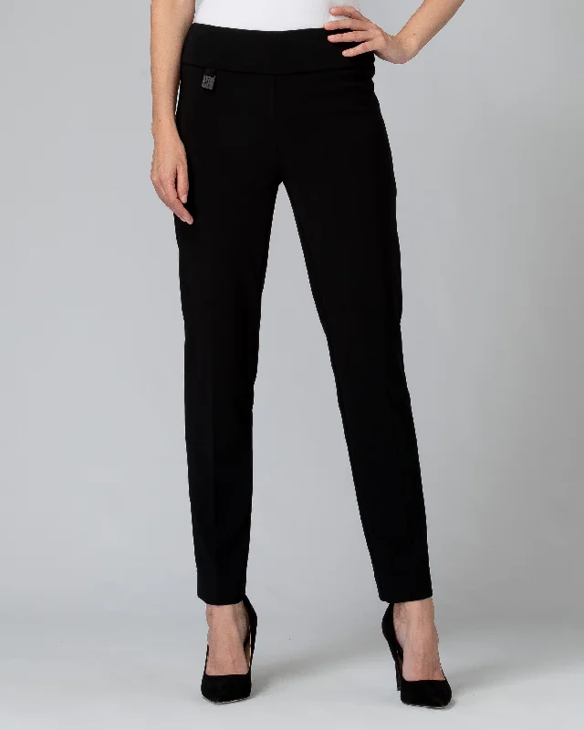 Trendy Styles Joseph Ribkoff Slim Fit Black Dress Pant - 144092