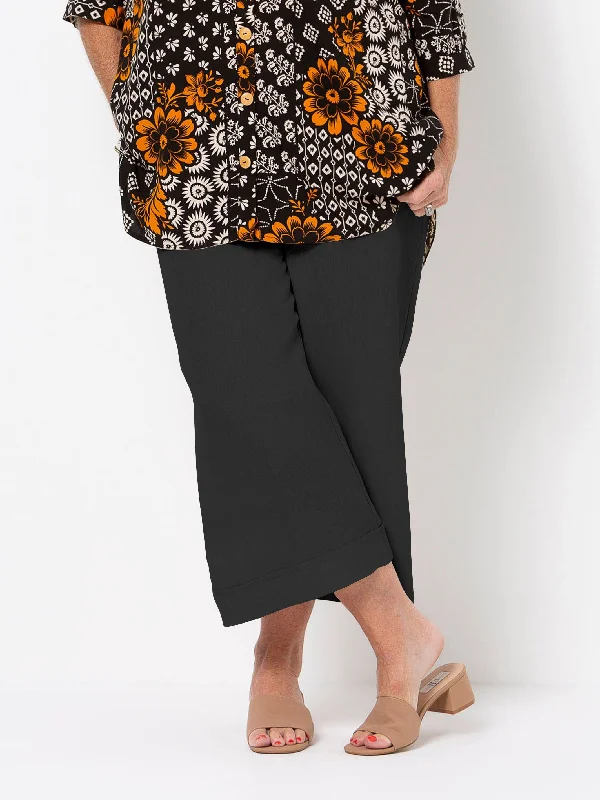 Everyday Elegance Sale Black Lara Wide Pant