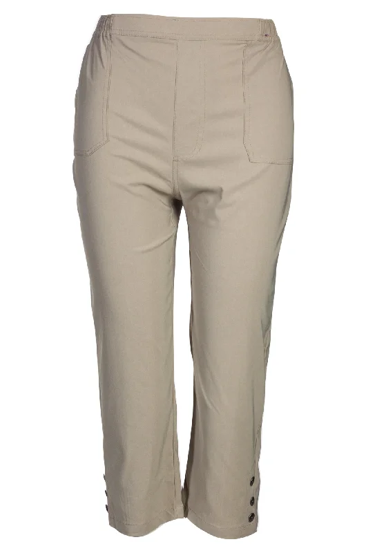 Limited Time Micro Stretch Mid Calf Pants | SAND | 2143A1