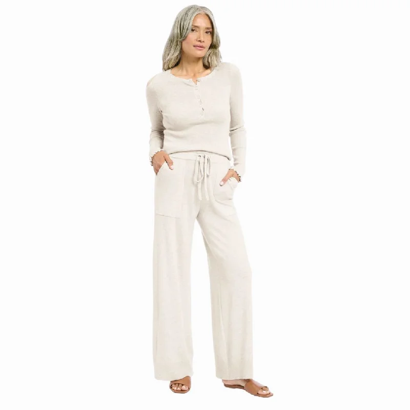 Limited Time Offer Aksel Wide Leg Pant (Oat Heather)