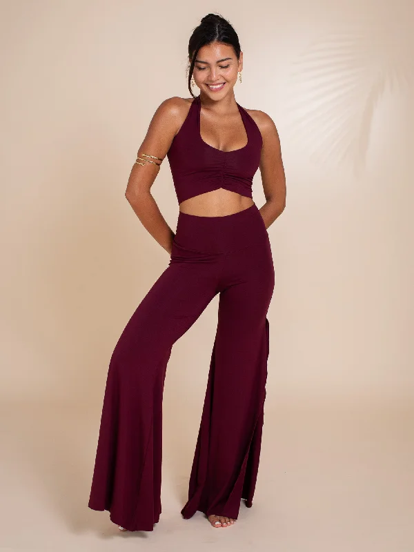 Avant-Garde Style Promotions Juno Slit Pant - Cherry Stone