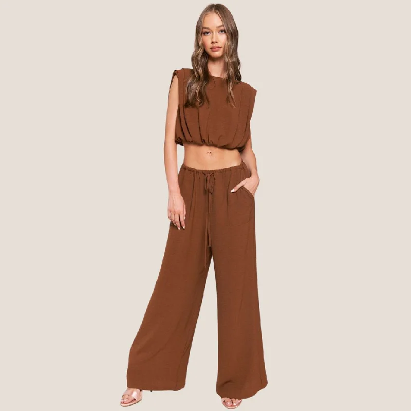 Trendy Women'S Wear Collection Pants (Dark Brown)