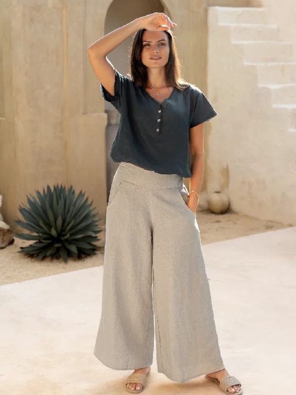 Stylish Savings Portillo Linen Pants Flax