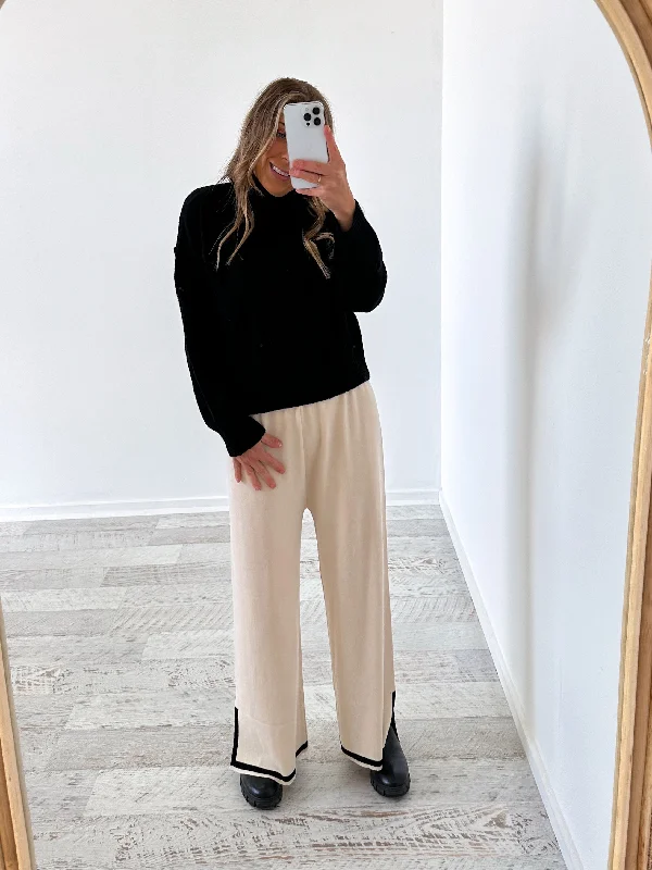 Flash Sale, Don'T Miss Megan Knit Pants - Beige