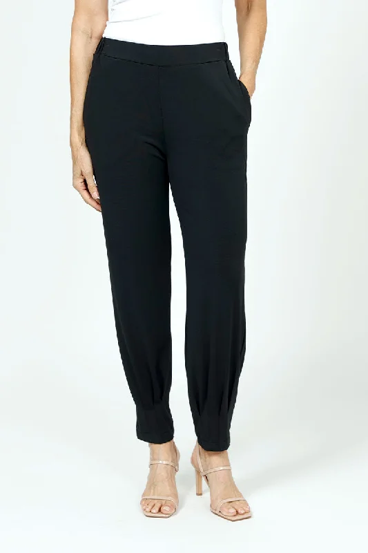 Trendy Pulse Planet Matte Jersey Pinched Pleat Pant