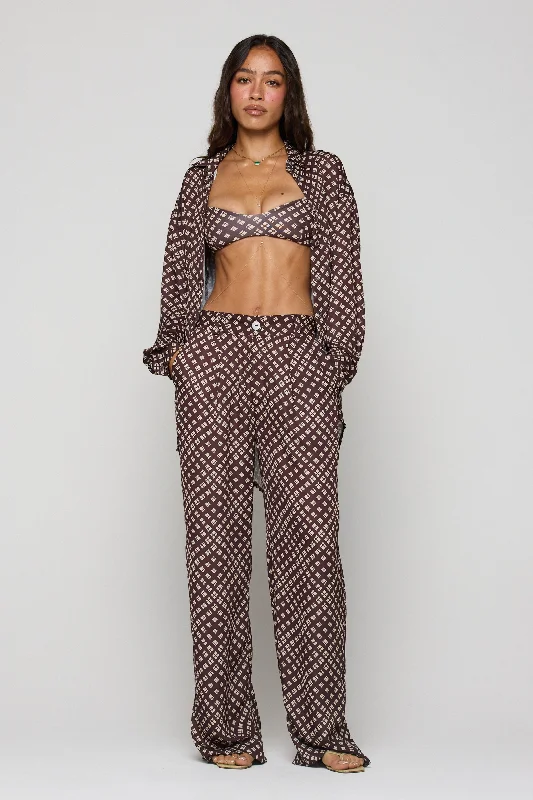 Unleash Your Fashion Sasha Trouser in Mocha