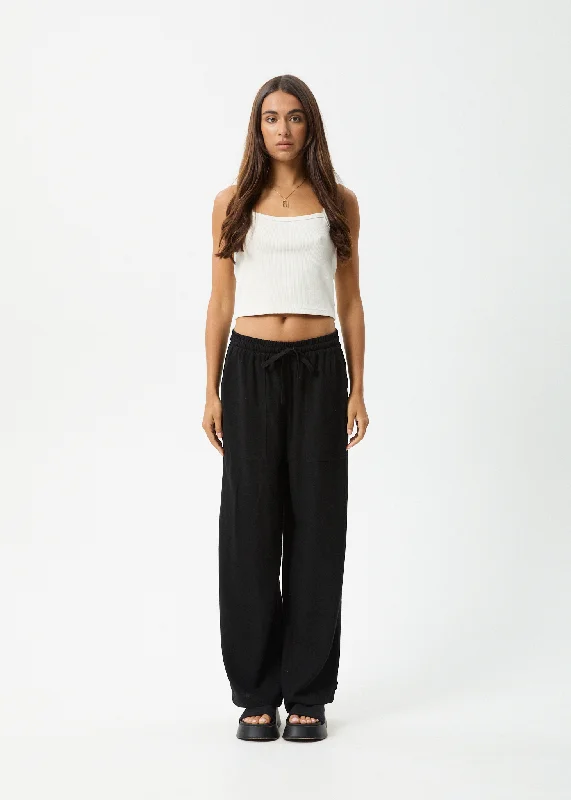 Elegant Fashion Offers AFENDS Womens Amaya - Wide Leg Pants - Black