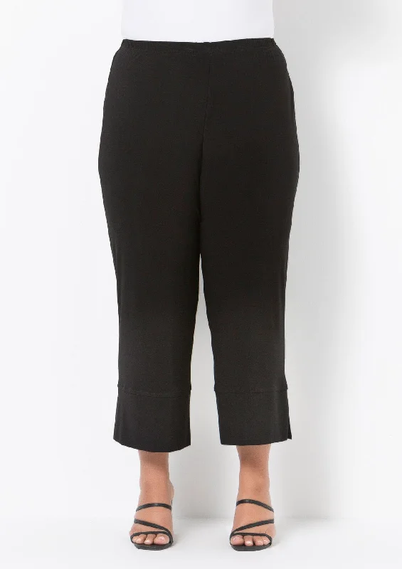 Chic Style Discounts 1006 Wide Crop Jersey Pant